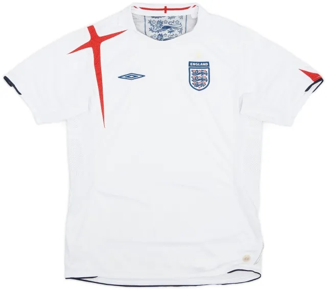 Umbro 2005-07 England Home Shirt - 8/10 - (XL.Boys)