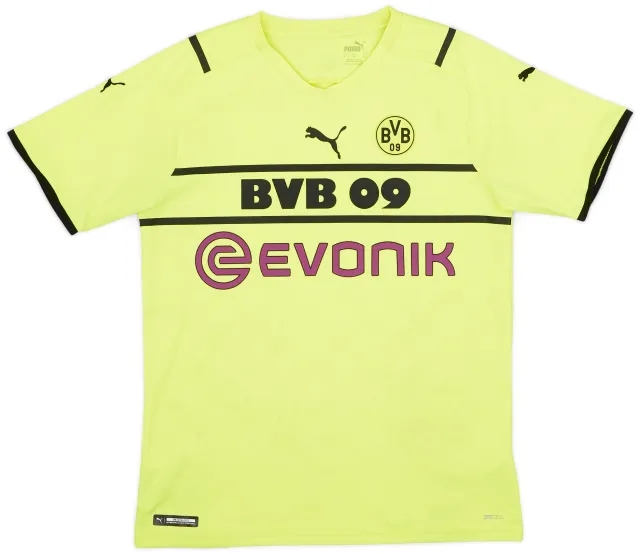 Puma 2021-22 Borussia Dortmund European Home Shirt - 6/10 - (M)