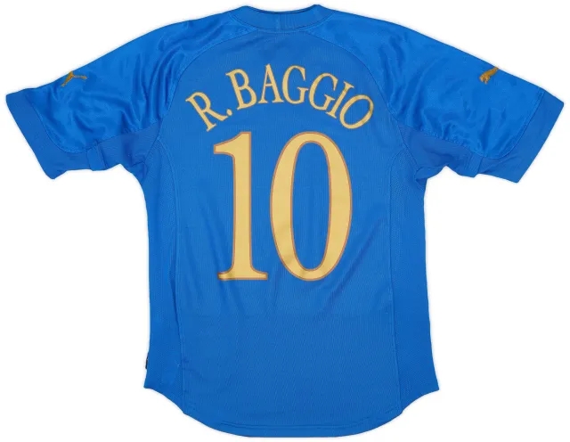 Puma 2004-06 Italy Home Shirt Baggio #10 - 7/10 - (S)