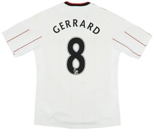 adidas 2010-11 Liverpool Away Shirt Gerrard #8 - 6/10 - (L)