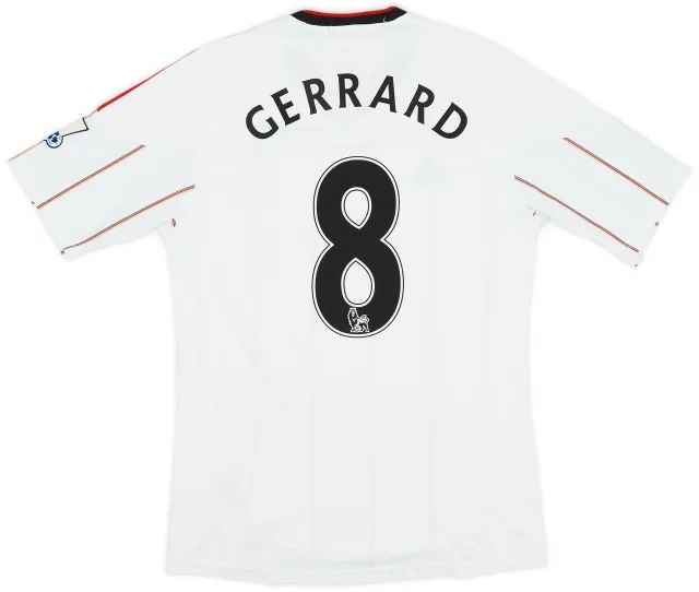 adidas 2010-11 Liverpool Away Shirt Gerrard #8 - 5/10 - (M)