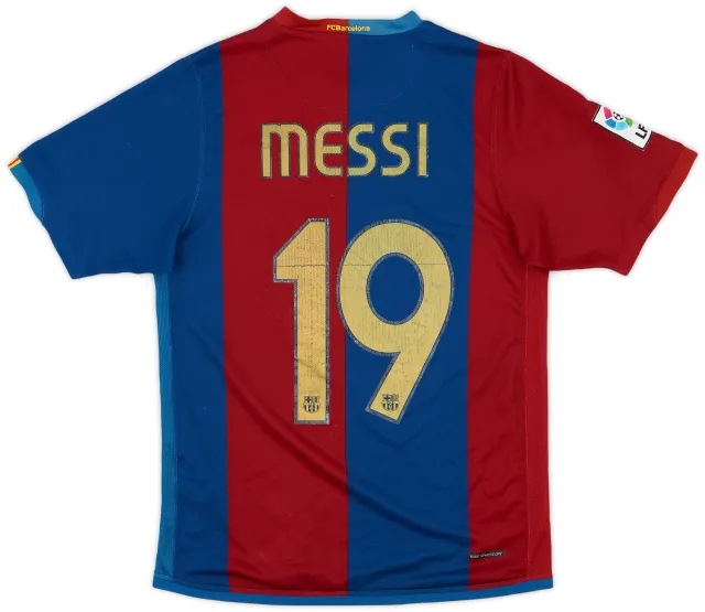 Nike 2006-07 Barcelona Home Shirt Messi #19 - 5/10 - (S)