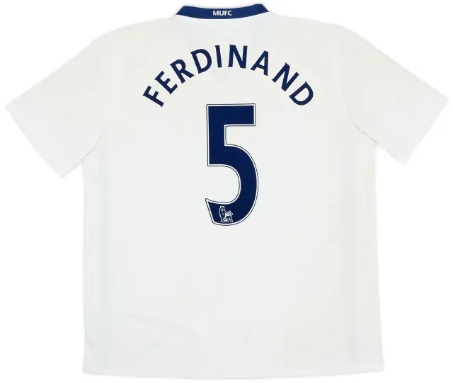 Nike 2008-10 Manchester United Away Shirt Ferdinand #5 - 5/10 - (XL)
