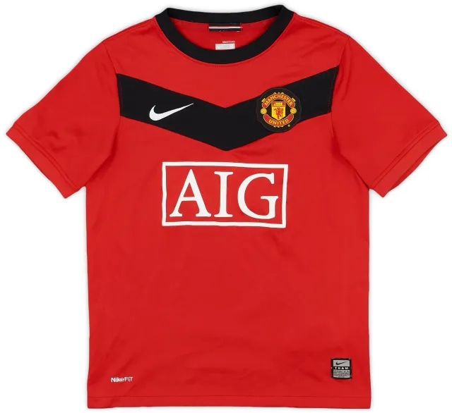 Nike 2009-10 Manchester United Home Shirt Hargreaves #4 - 5/10 - (XL)