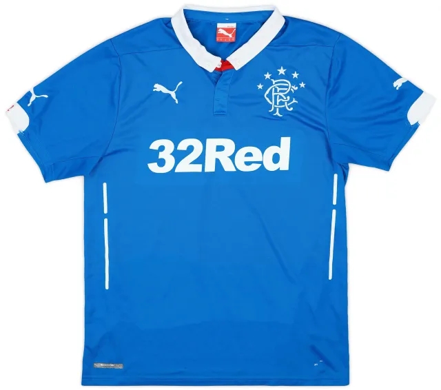 Puma 2015-16 Rangers Home Shirt - 8/10 - (M)