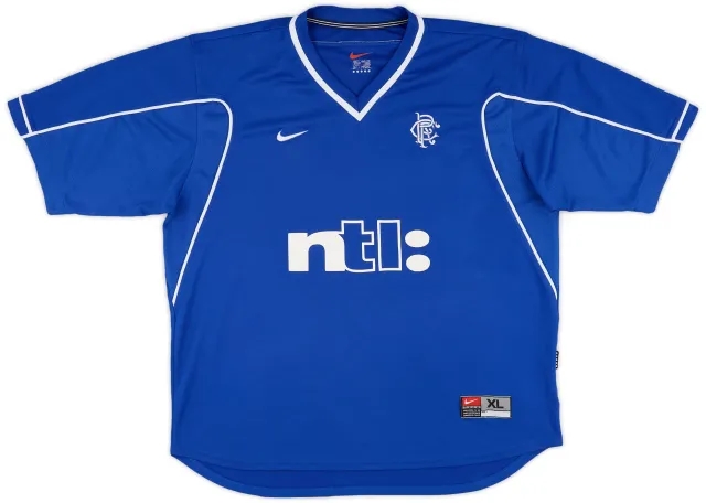 Nike 1999-01 Rangers Home Shirt - 7/10 - (XL)
