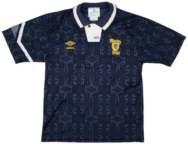 Umbro 1991-94 Scotland Home Shirt - 7/10 - (S)