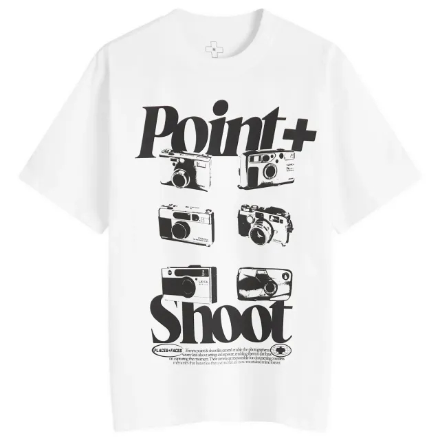 PLACES+FACES Men's Point + Shoot T-Shirt White