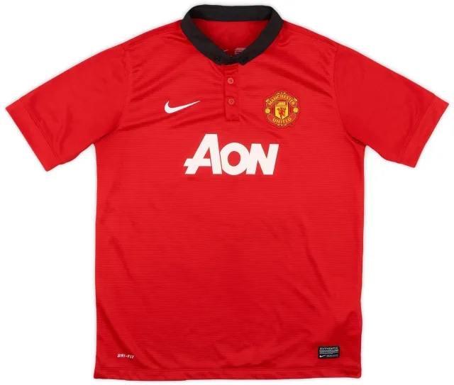 Nike 2013-14 Manchester United Home Shirt - 9/10 - (XL.Boys)