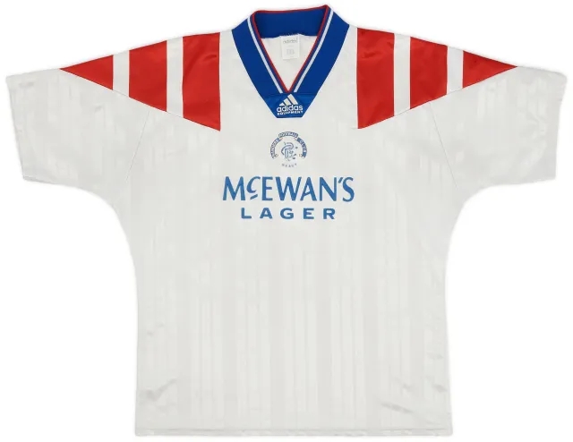 adidas 1992-93 Rangers Away Shirt - 7/10 - (L/XL)