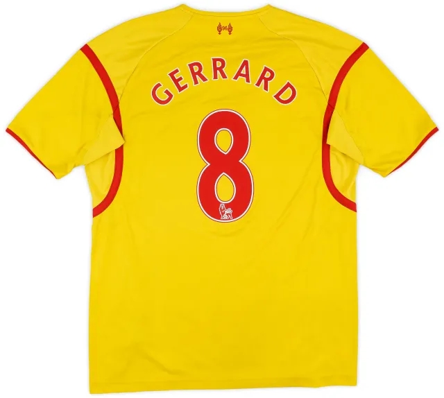 2014-15 Liverpool Away Shirt Gerrard #8 - 5/10 - (XL)