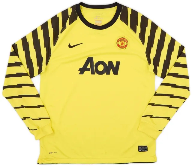 Nike 2010-11 Manchester United Yellow GK Shirt - 8/10 - (XL.Boys)