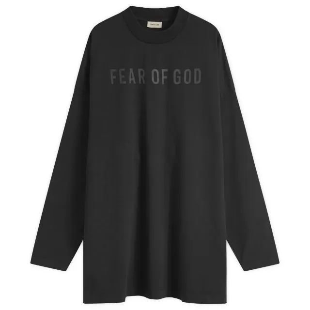 Fear of God Men's Long Sleeve Thunderbird Logo T-Shirt Black