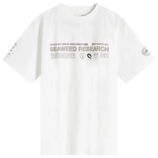 Space Available Men's Seaweed Research T-Shirt Off White