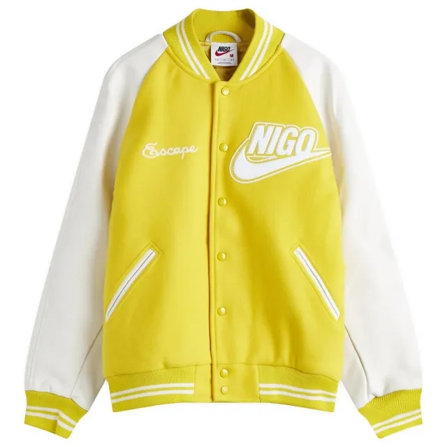 Nike x Nigo Varsity Jacket Yellow/White
