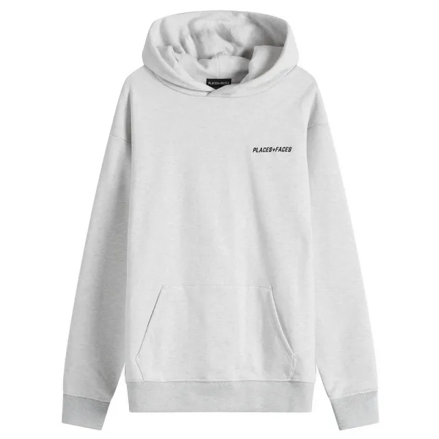 PLACES+FACES Men's Essential Hoodie Grey