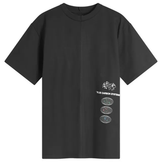 Space Available Men's Blue Carbon Systems Infographic T-Shirt Black