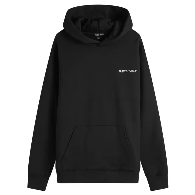 PLACES+FACES Men's Essential Hoodie Black