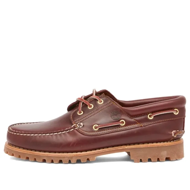 Timberland Men's 3-Eye Classic Lug Shoe Burgundy Full Grain