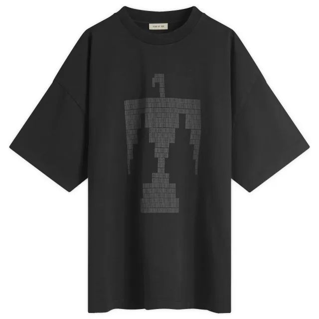 Fear of God Men's Short Sleeve Thunderbird Print T-Shirt Black