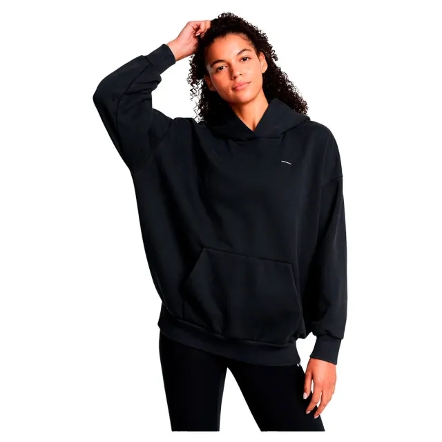 Women's  Under Armour  Icon Heavyweight Fleece Oversized Hoodie Black / White M