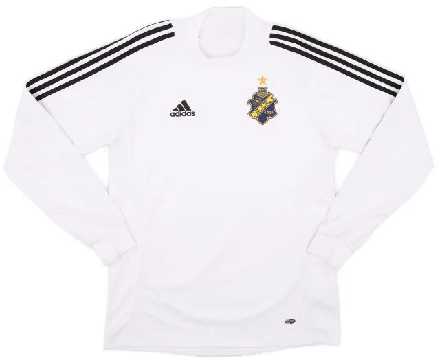 adidas 2007-09 AIK Stockholm Away L/S Shirt - 7/10 - (XL.Boys)