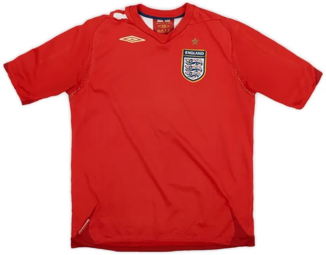 Umbro 2006-08 England Away Shirt - 6/10 - (L.Boys)