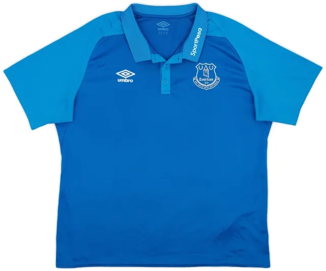 2017-18 Everton Umbro Polo Shirt - 8/10 - (XXL)