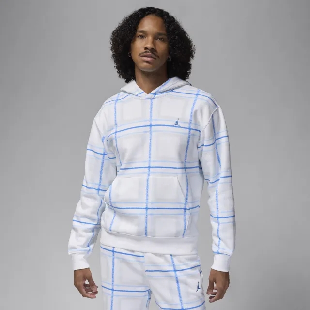 Nike Jordan Essentials Men's Fleece Pullover Hoodie - White - Cotton/Polyester