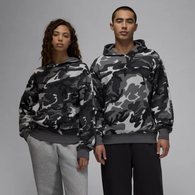 Nike Jordan MVP Men's Camo Pullover Hoodie - Black - Cotton/Polyester
