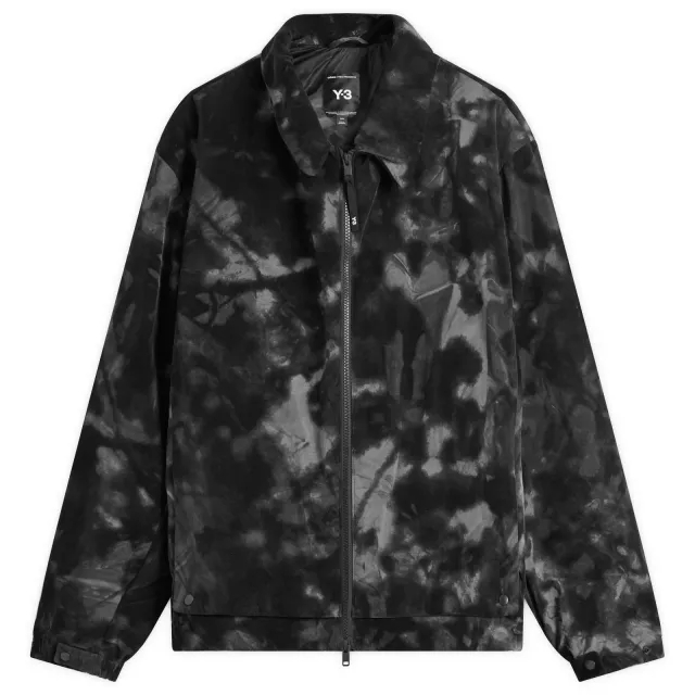 Y-3 Men's AOP Flock Nylon Shell Jacket Grey