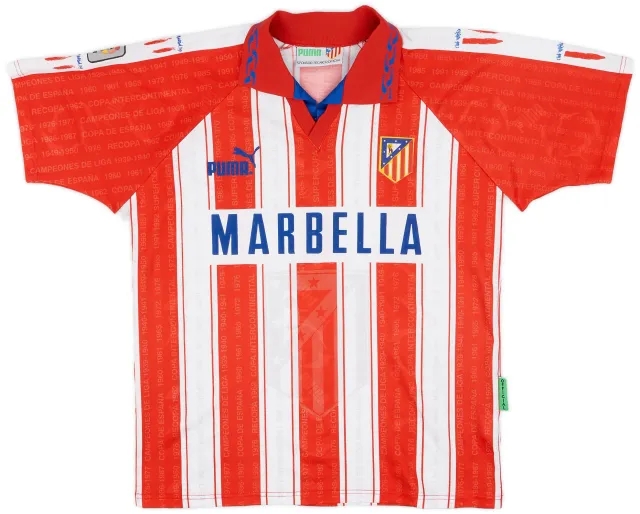 Puma 1995-96 Atletico Madrid Home Shirt - 7/10 - (S)