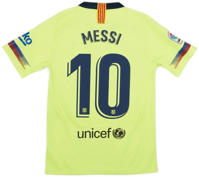 Nike 2018-19 Barcelona Away Shirt Messi #10 - 6/10 - (S)