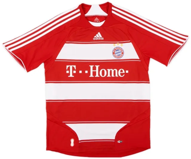 adidas 2007-08 Bayern Munich Home Shirt - 8/10 - (M)