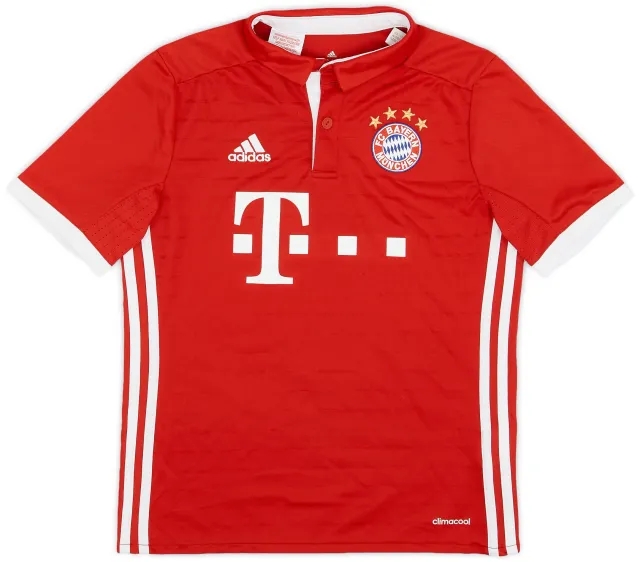 adidas 2016-17 Bayern Munich Home Shirt - 6/10 - (M.Boys)