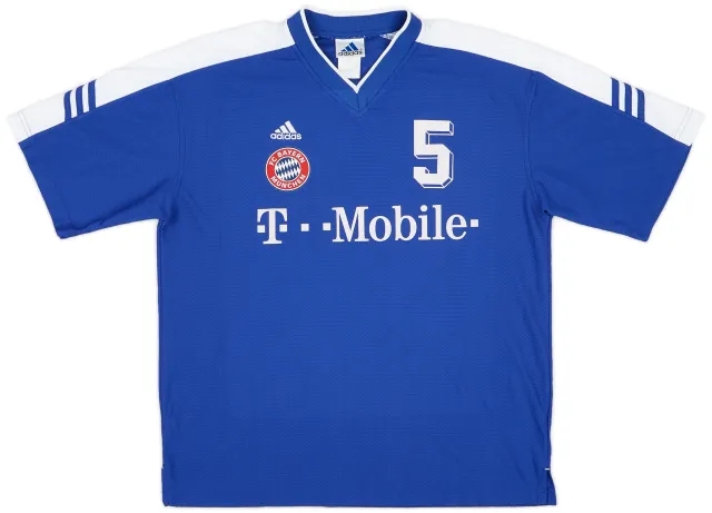 2002-03 Bayern Munich Player Issue adidas Training Shirt #5 - 8/10 - (M)