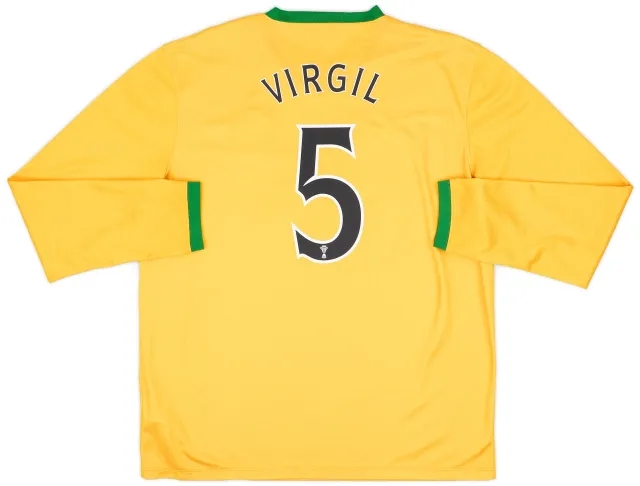 Nike 2013-14 Celtic Away L/S Shirt Virgil #5 - 8/10 - (XL)