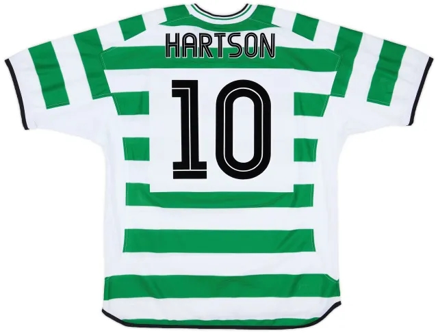 Umbro 2001-03 Celtic Home Shirt Hartson #10 (XL)