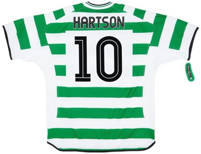 Umbro 2001-03 Celtic Home Shirt Hartson #10 (XL)
