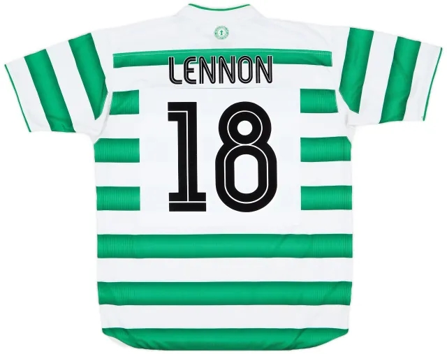Umbro 2003-04 Celtic Home Shirt Lennon #18 - 5/10 - (L)