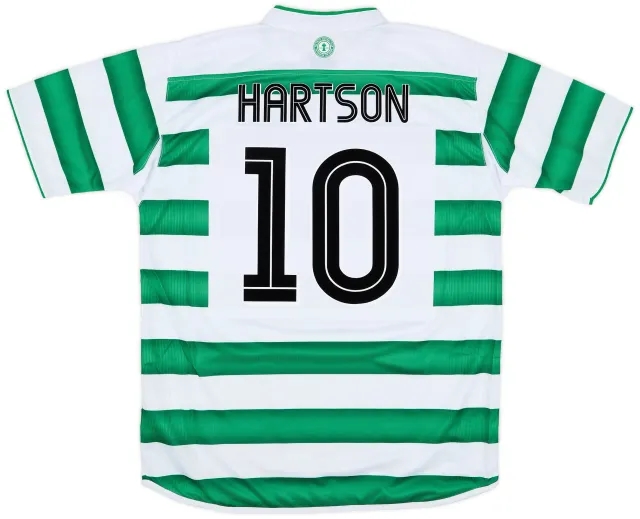 Umbro 2003-04 Celtic Home Shirt Hartson #10 (L)
