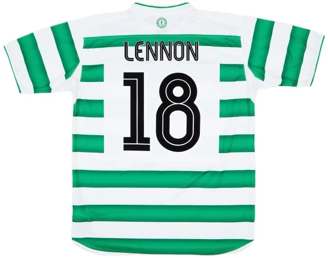 Umbro 2003-04 Celtic Home Shirt Lennon #18 - 8/10 - (L)