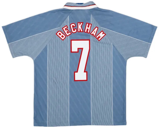 Umbro 1996-97 England Away Shirt Beckham #7 - 8/10 - (XL)