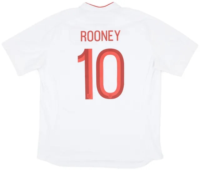 Umbro 2012-13 England Home Shirt Rooney #10 - 9/10 - (XXL)