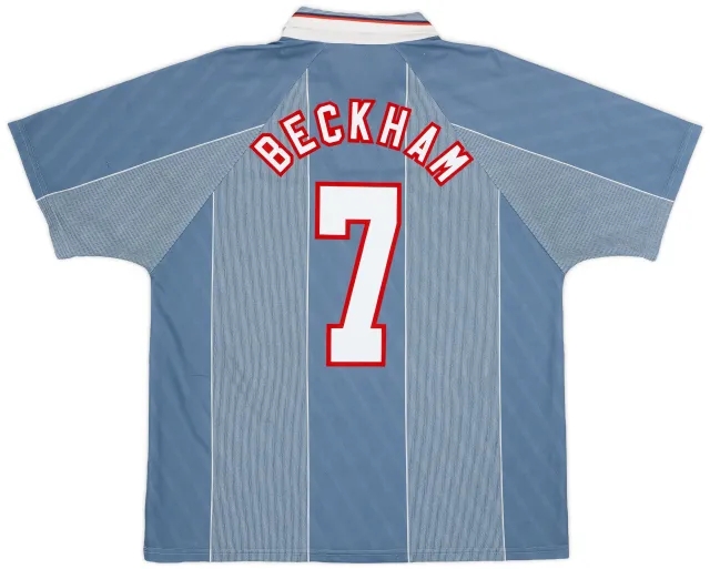 Umbro 1996-97 England Away Shirt Beckham #7 - 7/10 - (XL)