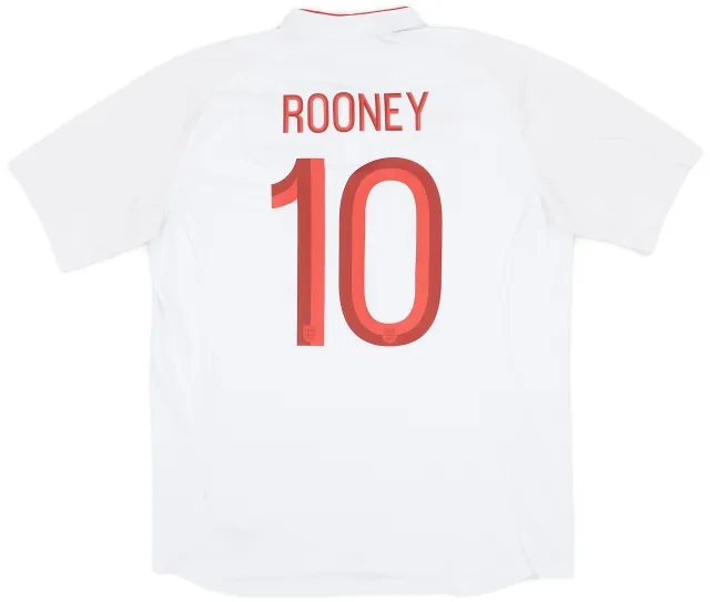 Umbro 2012-13 England Home Shirt Rooney #10 - 9/10 - (XL)