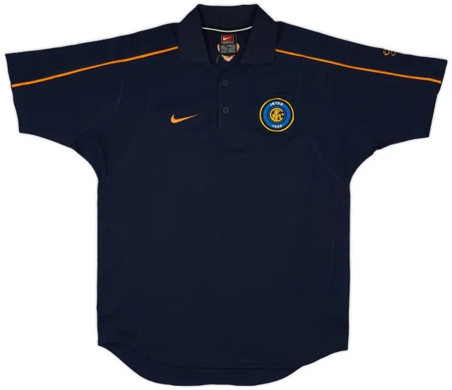 2001-02 Inter Milan Nike Polo Shirt - 8/10 - (S)