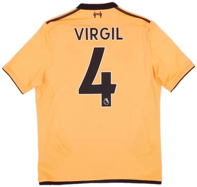NewBalance 2017-18 Liverpool 125 Years Third Shirt Virgil #4 - 9/10 - (S)