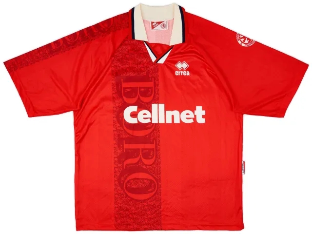Errea 1996-97 Middlesbrough Home Shirt - 7/10 - (XXL)