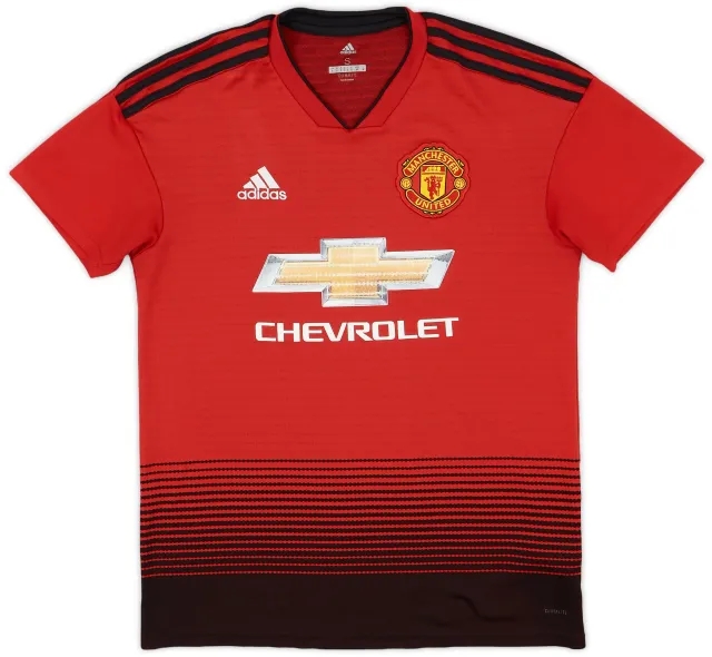adidas 2018-19 Manchester United Home Shirt - 6/10 - (S)